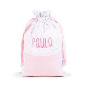 Saquito Estrellas Rosa Personalizado
