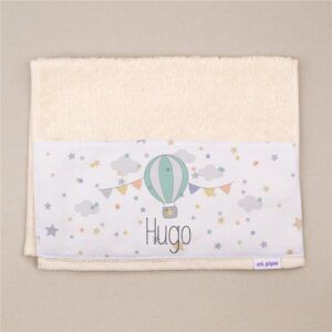 Toalla de Rizo Globo Beige Personalizada
