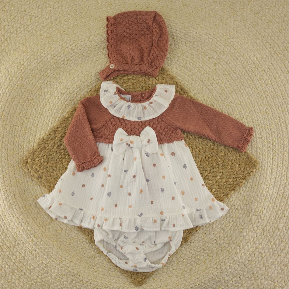 Jesusito con Capota Hojas de Otoño Teja