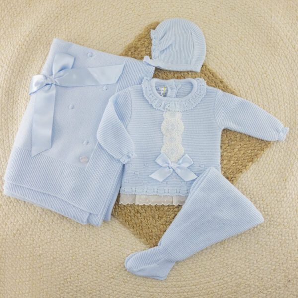 Conjunto 3 Piezas Lana Helen Celeste