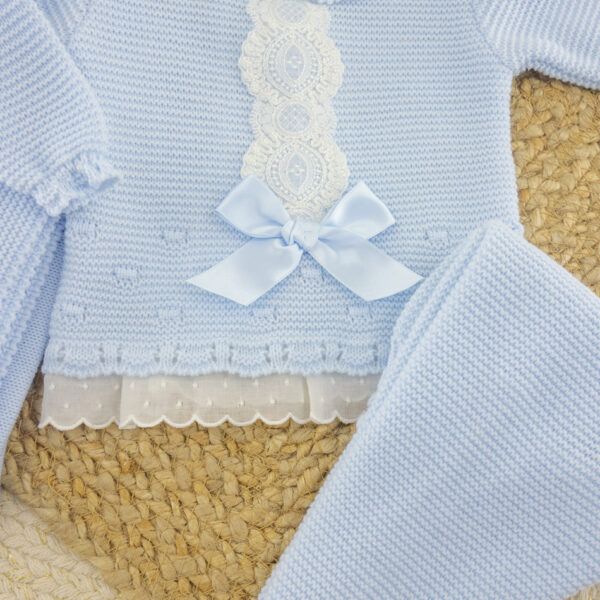 Conjunto 3 Piezas Lana Helen Celeste - Imagen 3