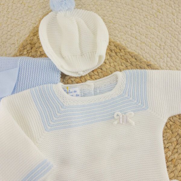 Conjunto 3 Piezas Lana Pongo Blanco - Imagen 2