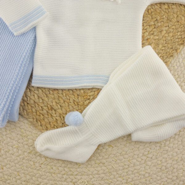 Conjunto 3 Piezas Lana Pongo Blanco - Imagen 3