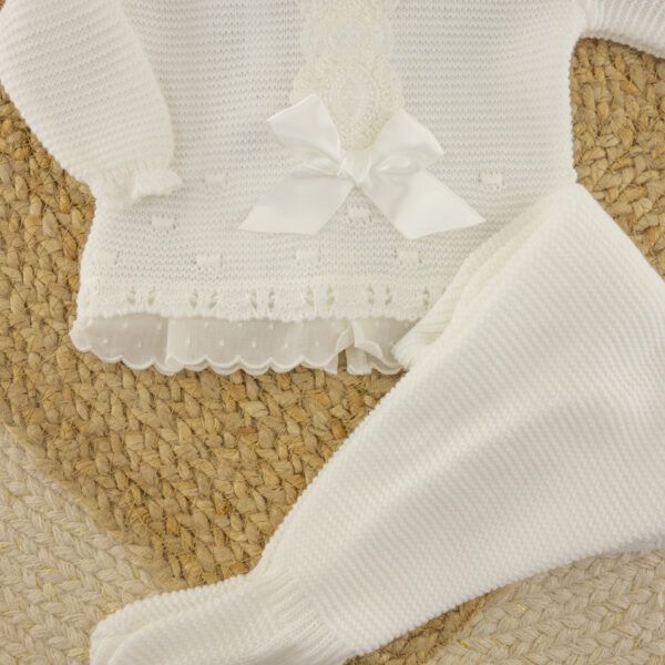Conjunto 3 Piezas Lana Helen Crudo - Imagen 3