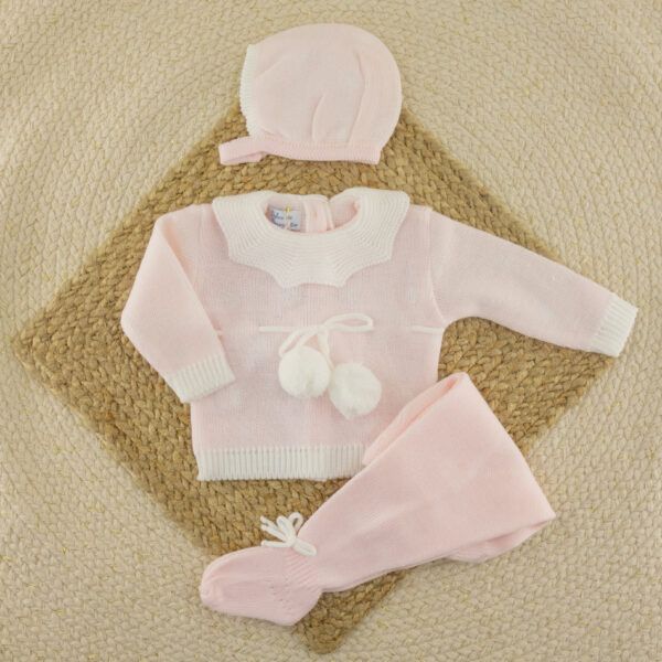 Conjunto 3 Piezas Lana Luna Rosa