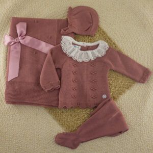Conjunto 3 Piezas Lana Aramis Cereza