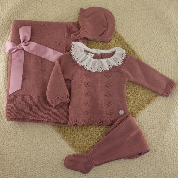 Conjunto 3 Piezas Lana Aramis Cereza