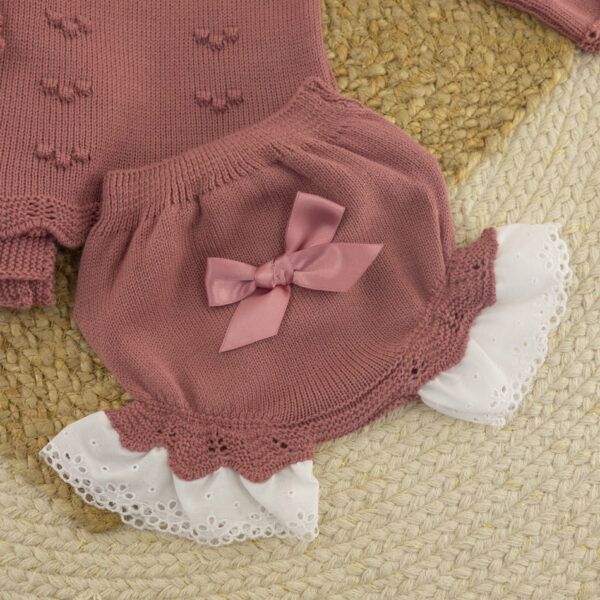 Conjunto Corto Lana Aramis Cereza - Imagen 2