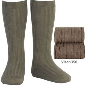 Calcetines Altos Canalé Visón Cóndor
