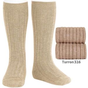 Calcetines Altos Canalé Turrón Cóndor
