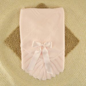 Chal Lana Trenzas Rosa Dulce de Fresa