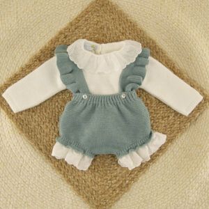 Conjunto Tirantes Melisa Verde Azulado Dulce de Fresa