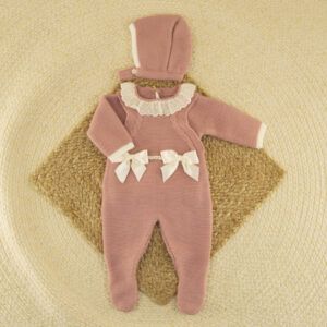 Conjunto 3 Piezas Lana Adelfa Rosa Viejo