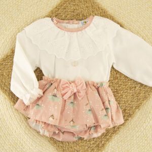 Conjunto Bebé Niña Francia Dulce de Fresa
