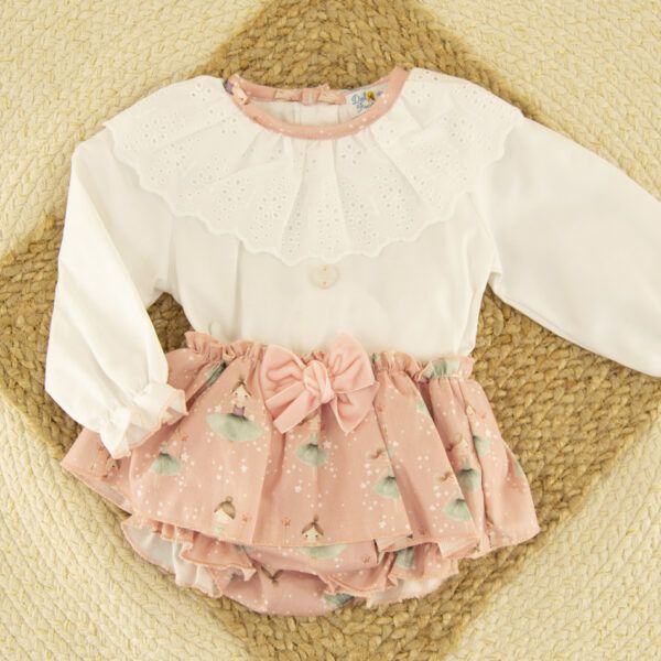 Conjunto Bebé Niña Francia Dulce de Fresa
