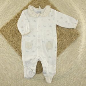 Pelele Cuello Volante Cielo Babidu