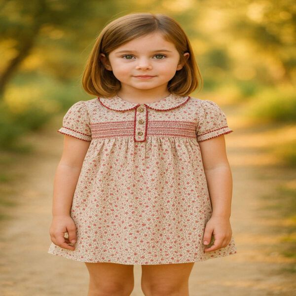 Vestido Liberty Finlandia Dulce de Fresa - Imagen 2
