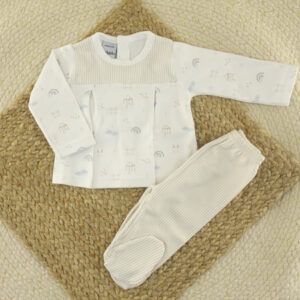 Conjunto Polaina Bebé Niño Cielo Babidu