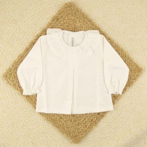 Camisa Volante Blanca Calamaro