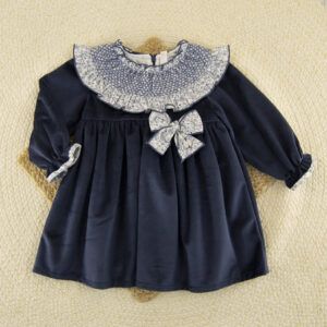Vestido Terciopelo Dinamarca Dulce de Fresa
