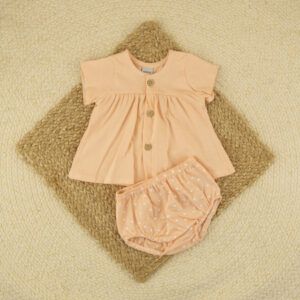 Conjunto Braguita Melocotón Babidu