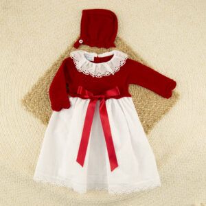 Faldón Lana Aramis Rojo Dulce de Fresa