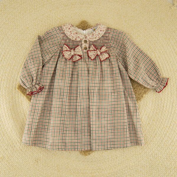 Vestido Cuadros Finlandia Dulce de Fresa