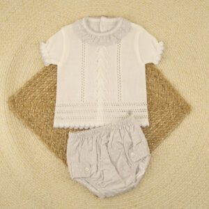 Conjunto Punto y Tela Gris Visi