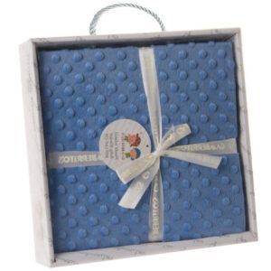 Manta Topitos Azul Añil Gamberritos