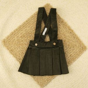 Falda Tirantes Pana Verde Calamaro