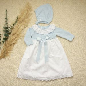 Faldón Algodón Minerva Celeste