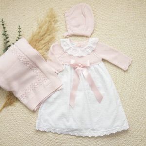 Faldón Algodón Minerva Rosa