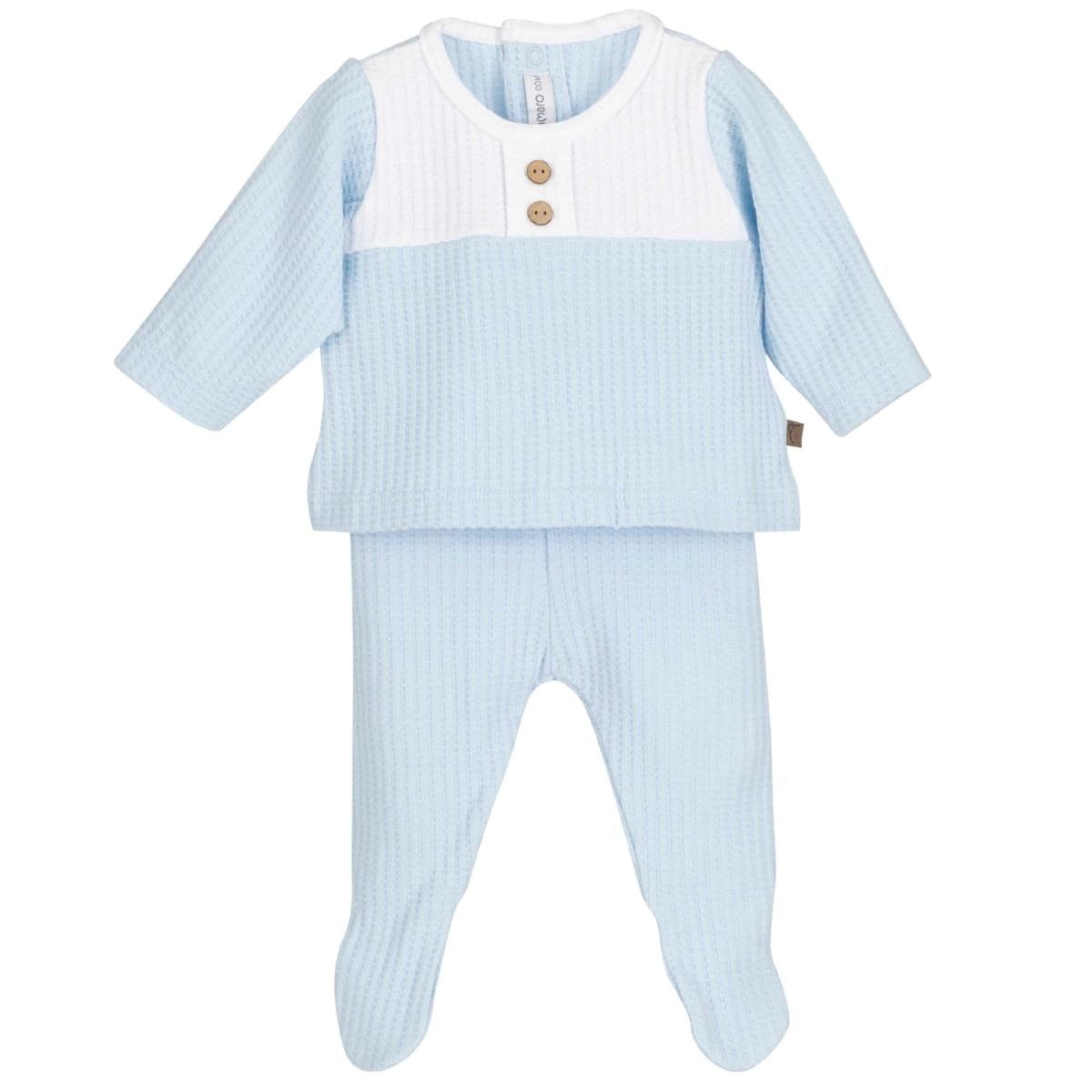 Conjunto Polaina Niño Rodas Celeste Calamaro