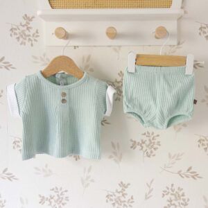 conjunto bebe mint calamaro waffle botones madera pololo coleccion rodas