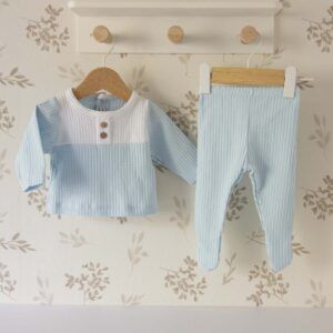 conjunto bebe rosa calamaro waffle cuello volante coleccion rodas