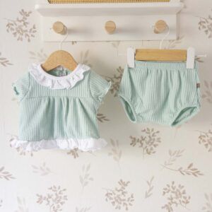 jesusito bebe mint calamaro waffle cuello volante pololo coleccion rodas