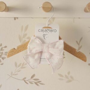 lazo pelo niña rosa calamaro goa bordado