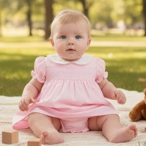 Jesusito rosa empolvado Dulce de Fresa con braguita coordinada