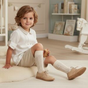 conjunto niño lino natural ceremonia elegante