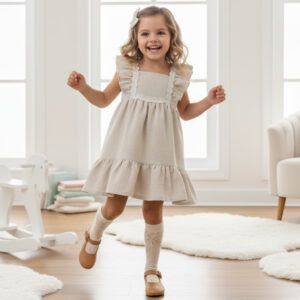 vestido niña lino ceremonia