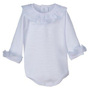 Body Cuello Mangas Volante Celeste Calamaro