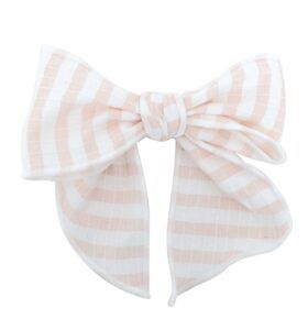 lazo pelo bebe rosa rayas calamaro bundi accesorio niña