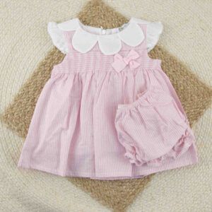 Jesusito bebé rosa smock verano - Menorca Dulce de Fresa