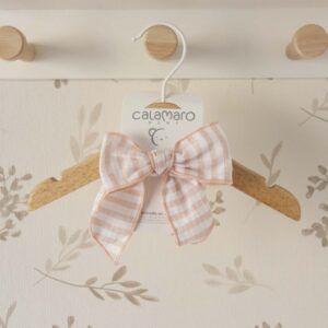 lazo pelo bebe rosa rayas calamaro bundi accesorio niña