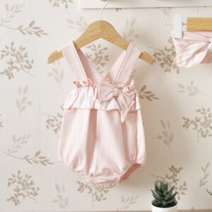 ranita bebe rosa calamaro volante rayas lazo tirantes