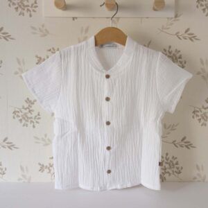 camisa de bebé blanca alborán de calamaro
