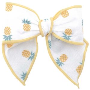 lazo pelo bebe piñas calamaro gaya lazo infantil estampado tropical