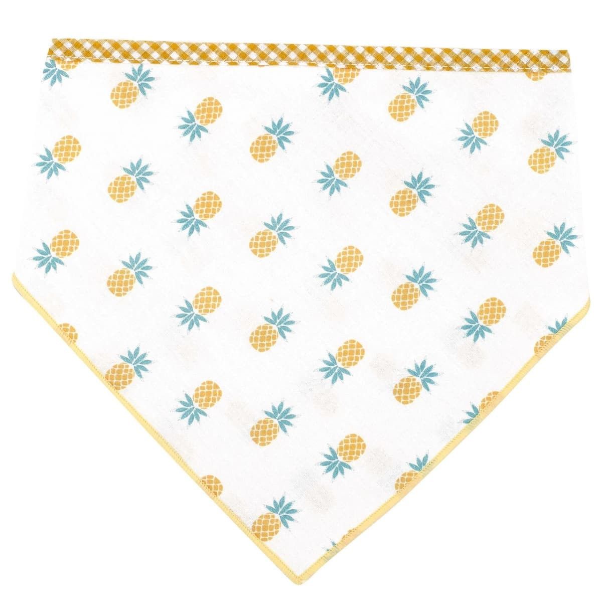 pañuelo bebe piñas algodón calamaro gaya bandana bebe estampado tropical