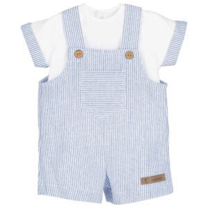 peto bebe rayas azul blanco calamaro kerala con camiseta
