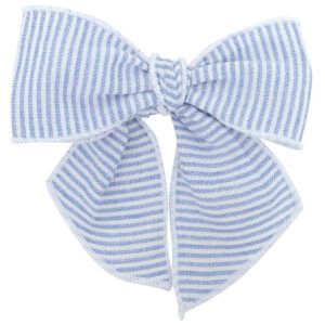 lazo bebe rayas azul blanco calamaro kerala accesorio cabello